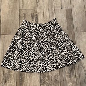 Alya Black and White Spotted Skirt